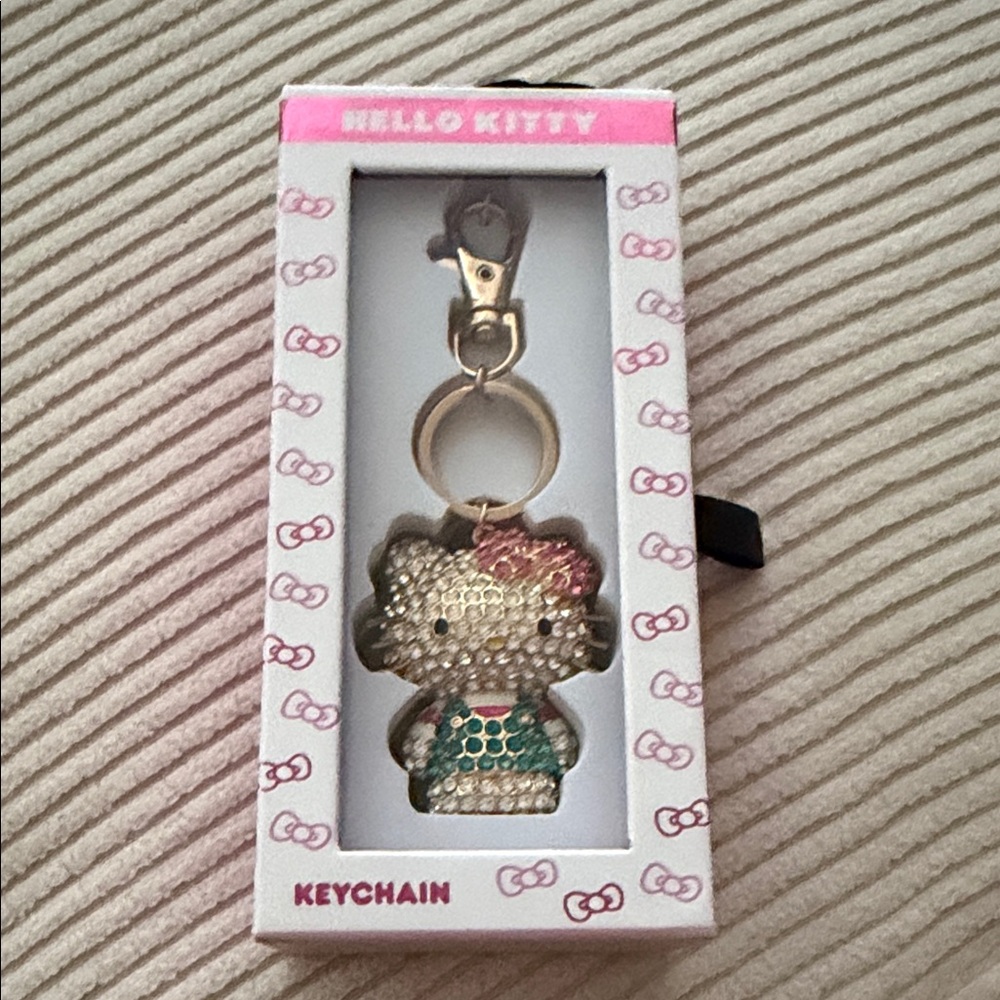 Hello Kitty Pink and Green Keychain